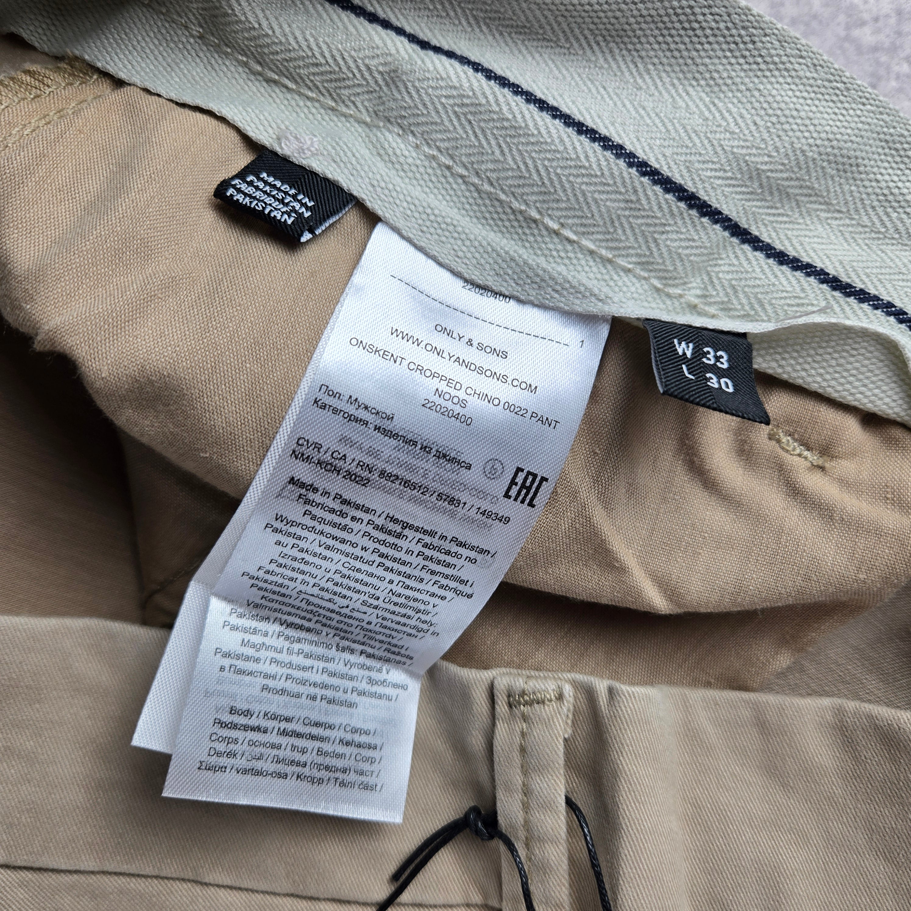 Pantalon chino Only & Sons Homme