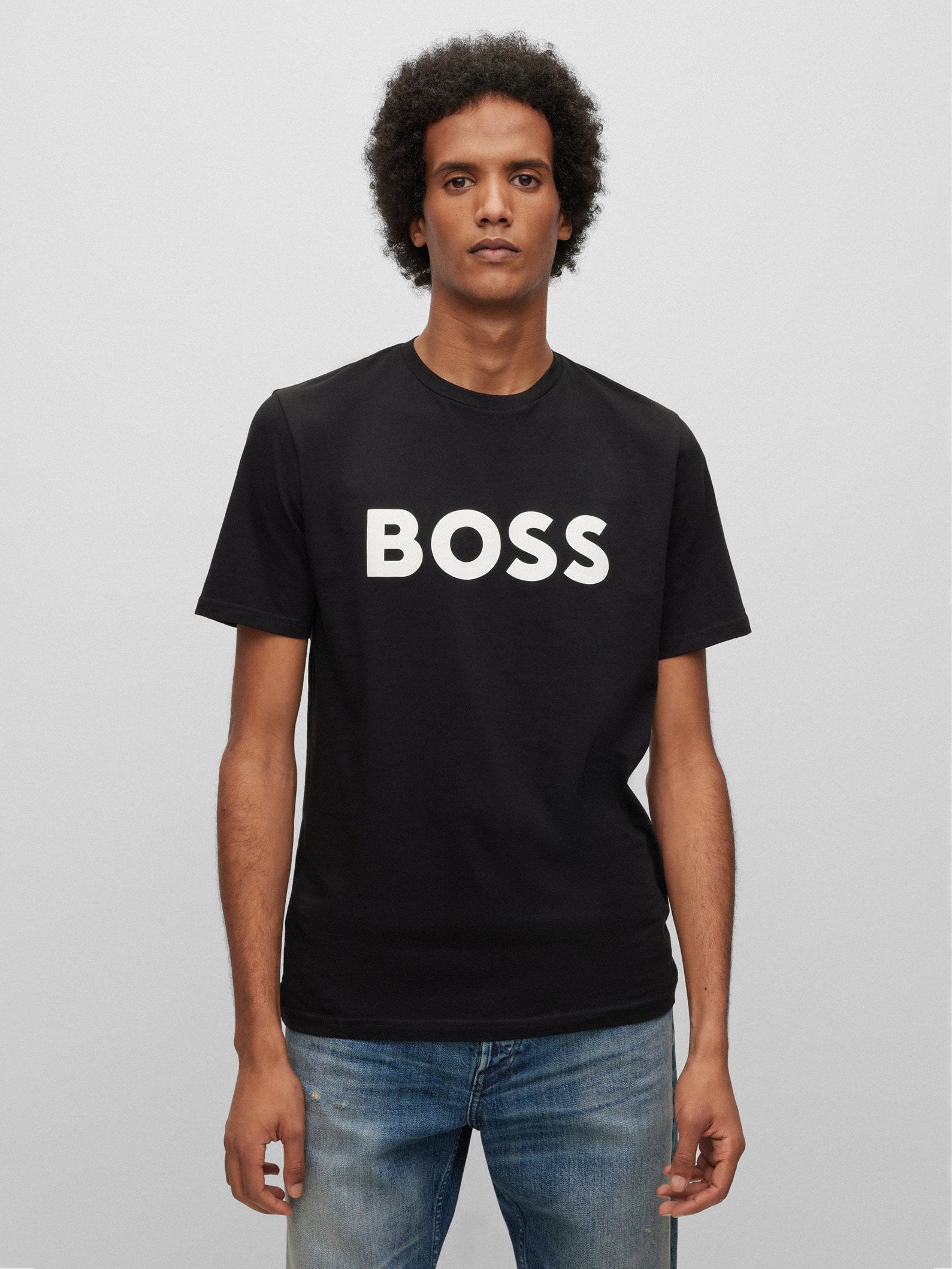 T-shirt Boss homme noir Noir T-shirt Hugo - taille M