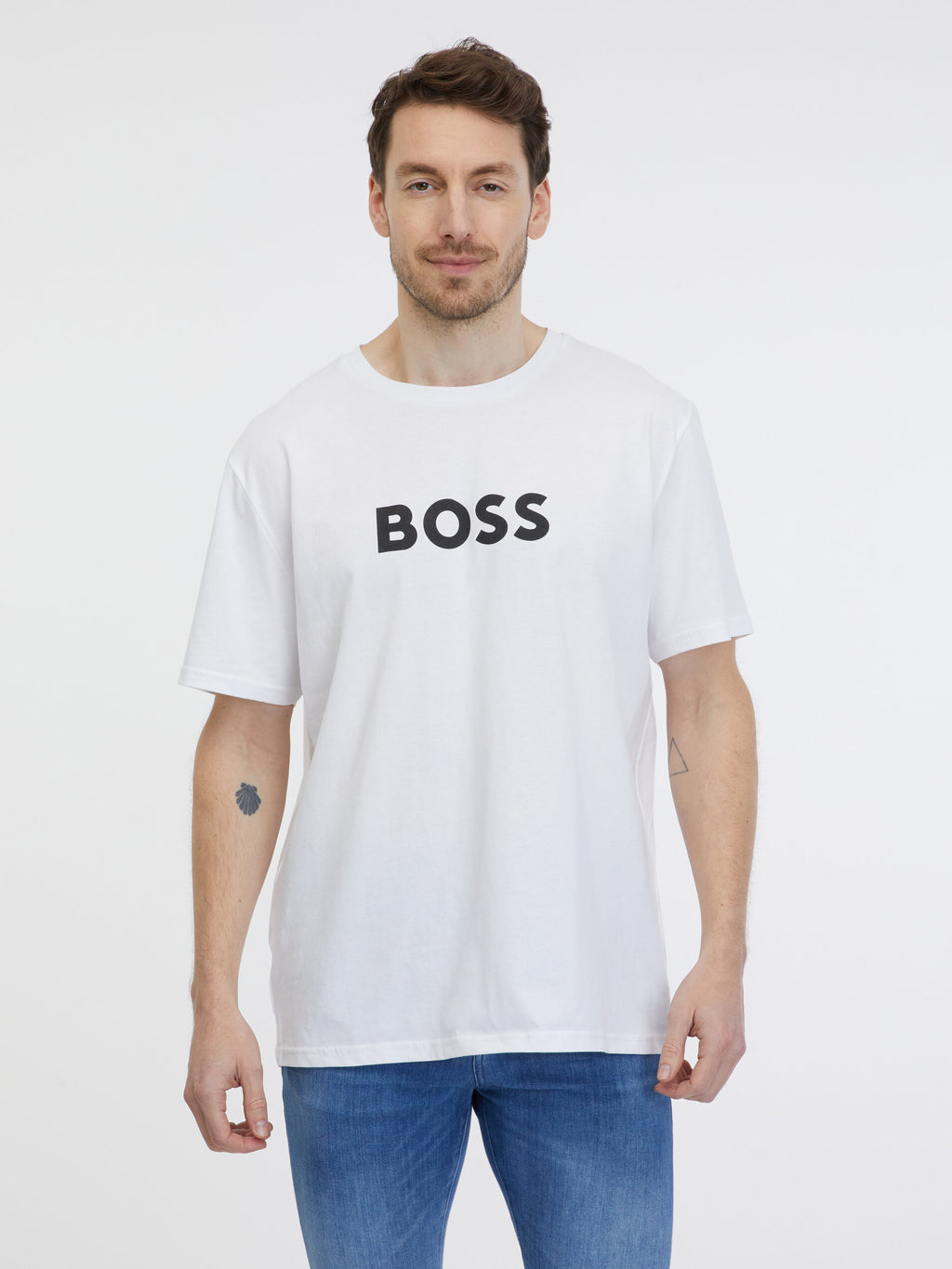 T-shirt Boss homme blanc Blanc T-shirt Boss - taille XXL