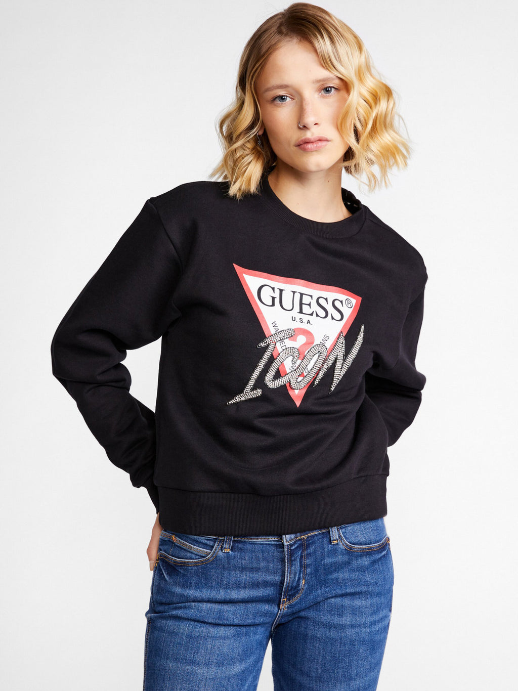 Sweat Guess femme Icon sweat Guess - taille XS