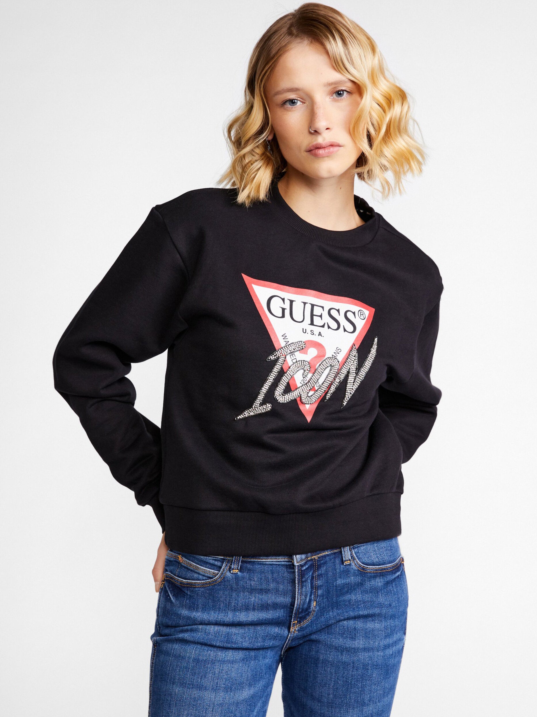 Sweat Guess femme Icon sweat Guess - taille XS